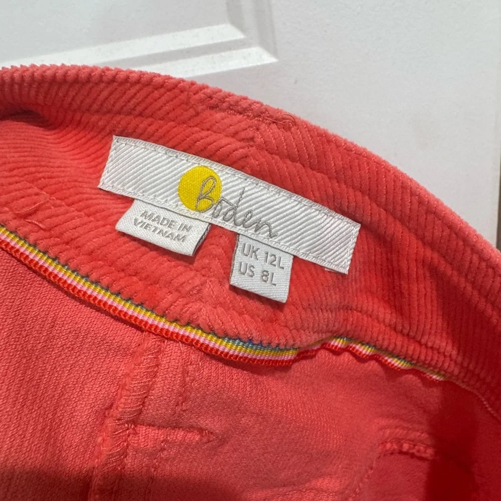 Boden 8L Cavendish Skirt in Coral Crush